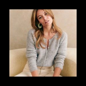 Sézane Gaspard Cardigan XS mottled grey